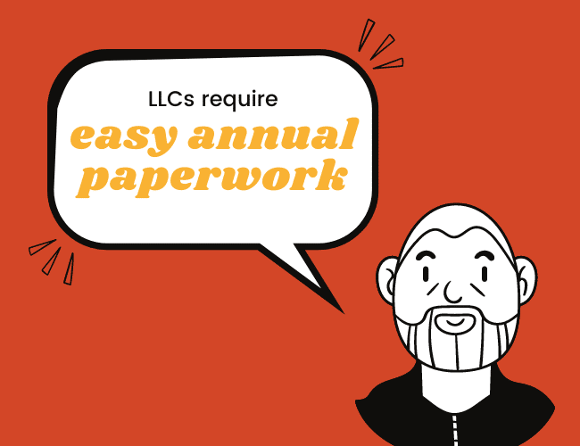 LLC Benefits & Advantages #4: After Initial Registration, LLCs Require Minimal Paperwork
