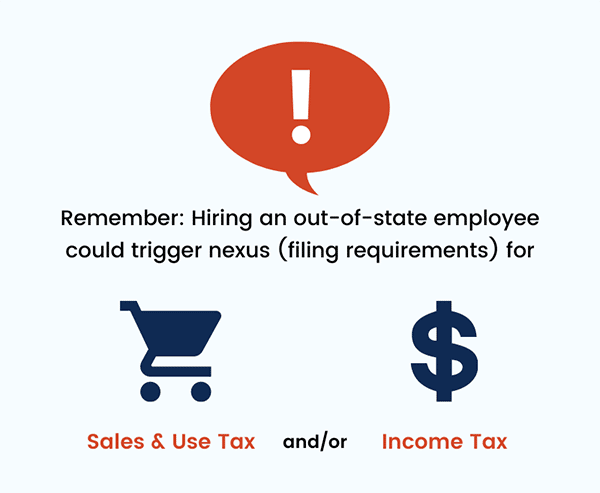 Remote Working Tax Implications: Triggering Sales & Use Tax Nexus or Income Tax Nexus