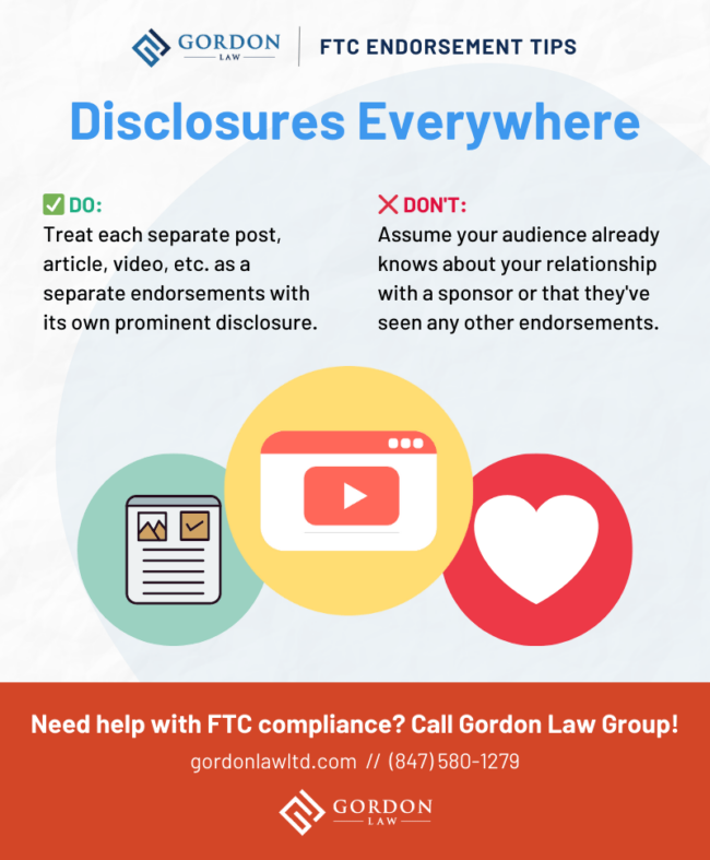 Infographic: Sponsorship Disclosures - FTC Endorsement Guidelines