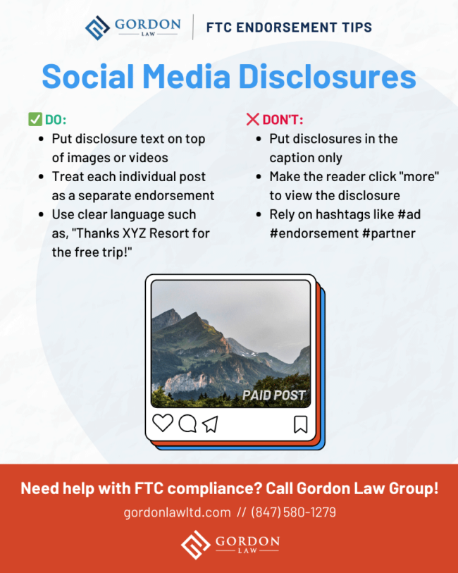 Infographic: Sponsorship Disclosures on Social Media - FTC Endorsement Guidelines