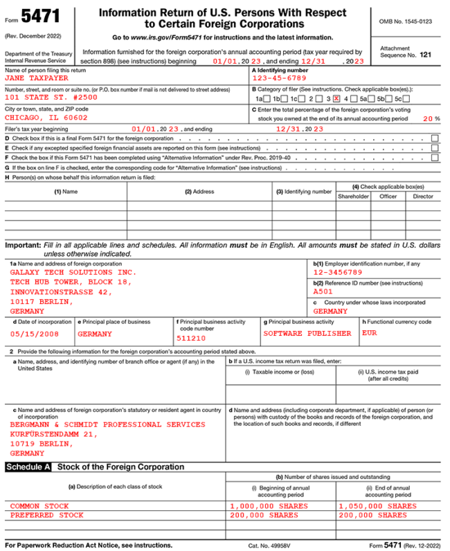 Form 5471 Overview Who What And How Gordon Law Group 7543